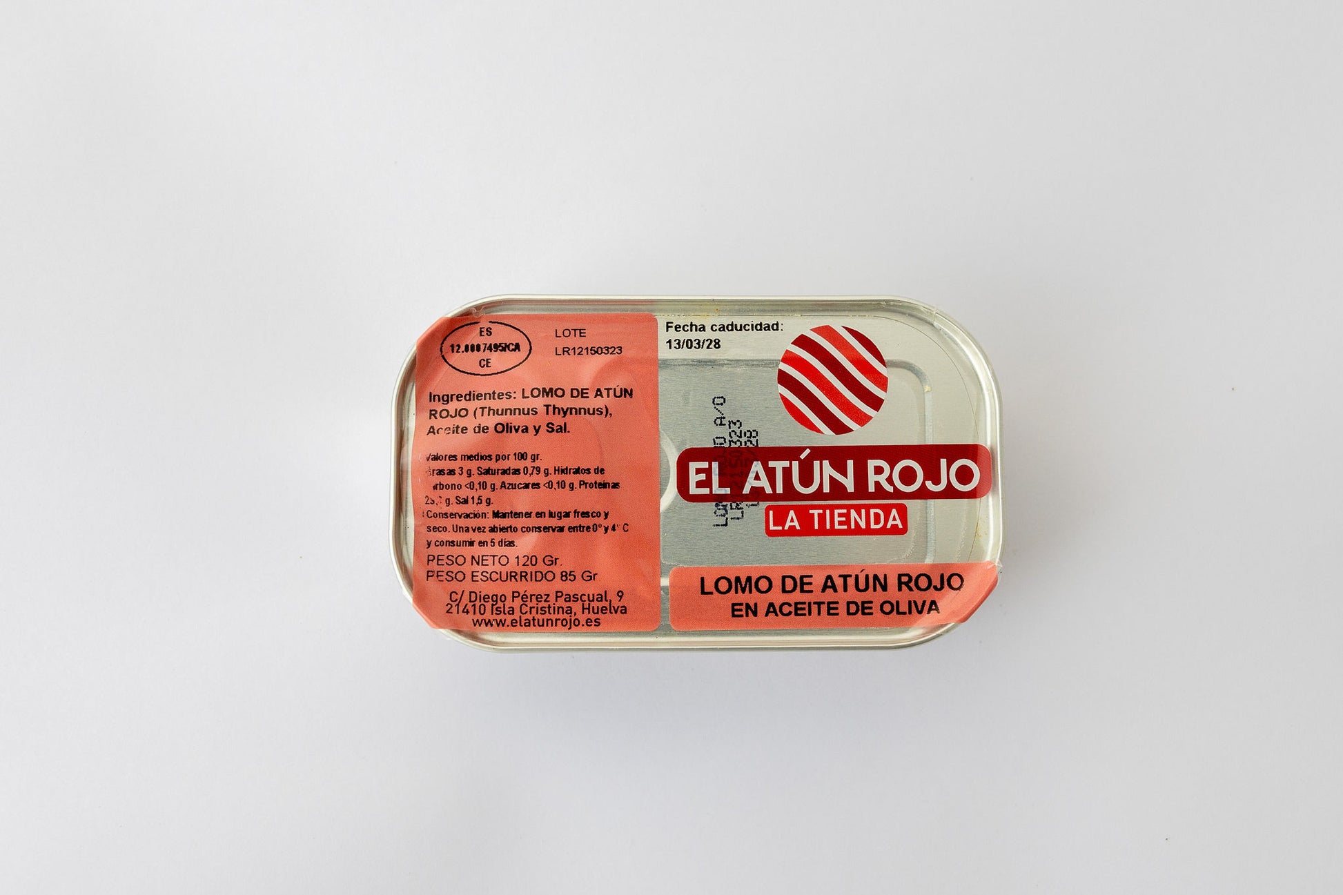 Lomo de Atún Rojo en Aceite de Oliva - 120 g | El Atún Rojo