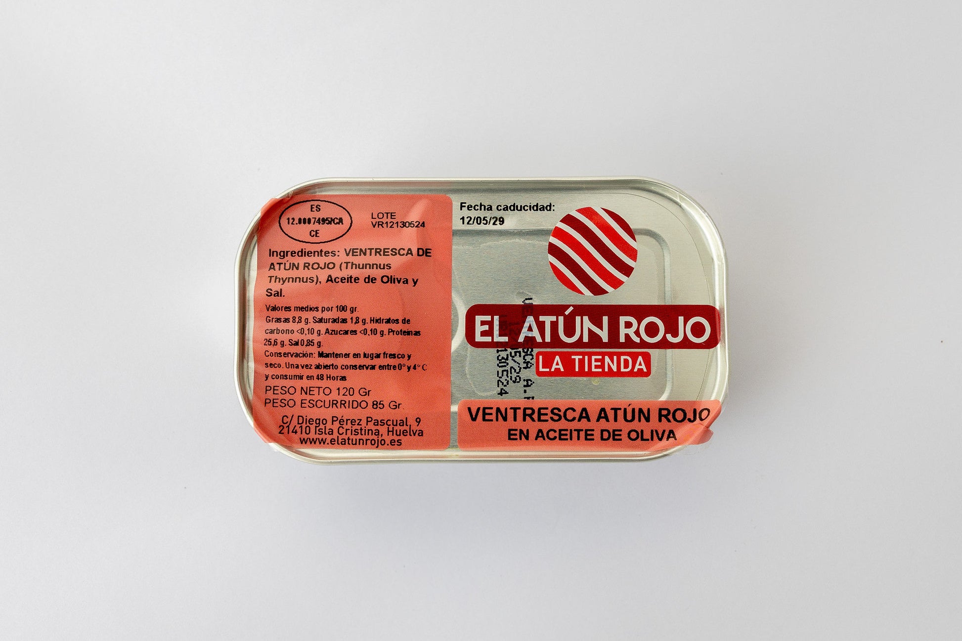 Ventresca de Atún Rojo en Aceite de Oliva - 120 g | El Atún Rojo
