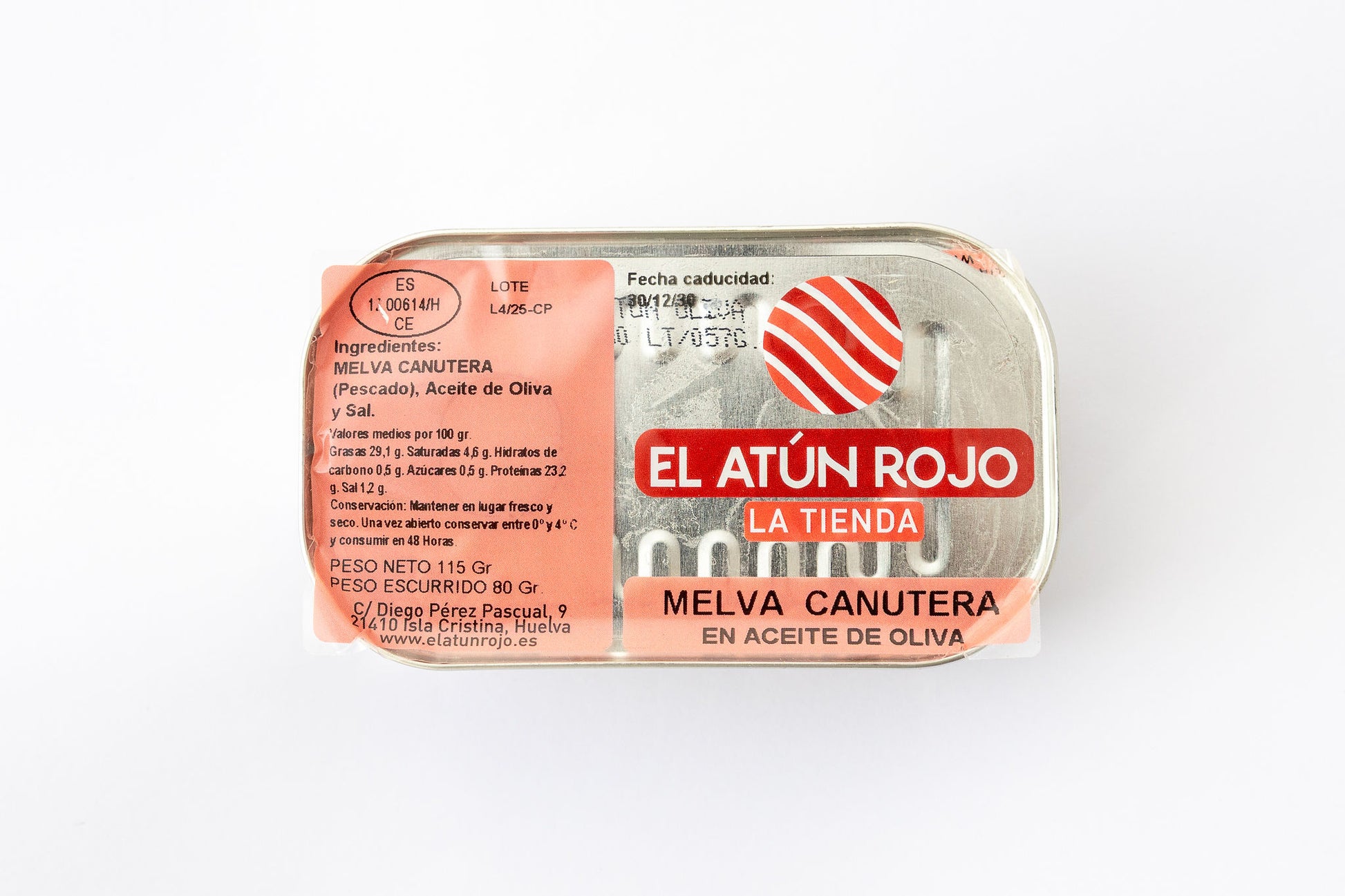 Melva Canutera en Aceite de Oliva - Lata 115 g | El Atún Rojo