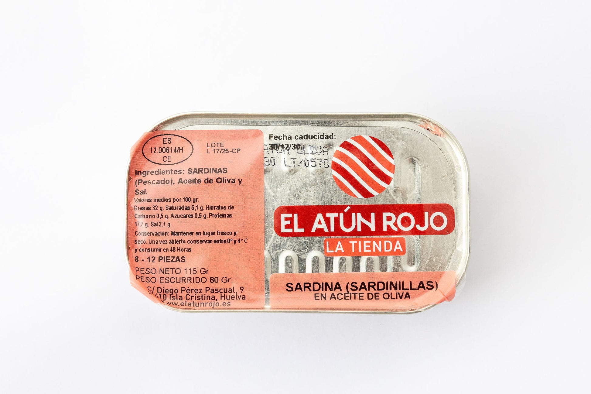 Sardinillas en Aceite de Oliva - Lata 115 g | El Atún Rojo