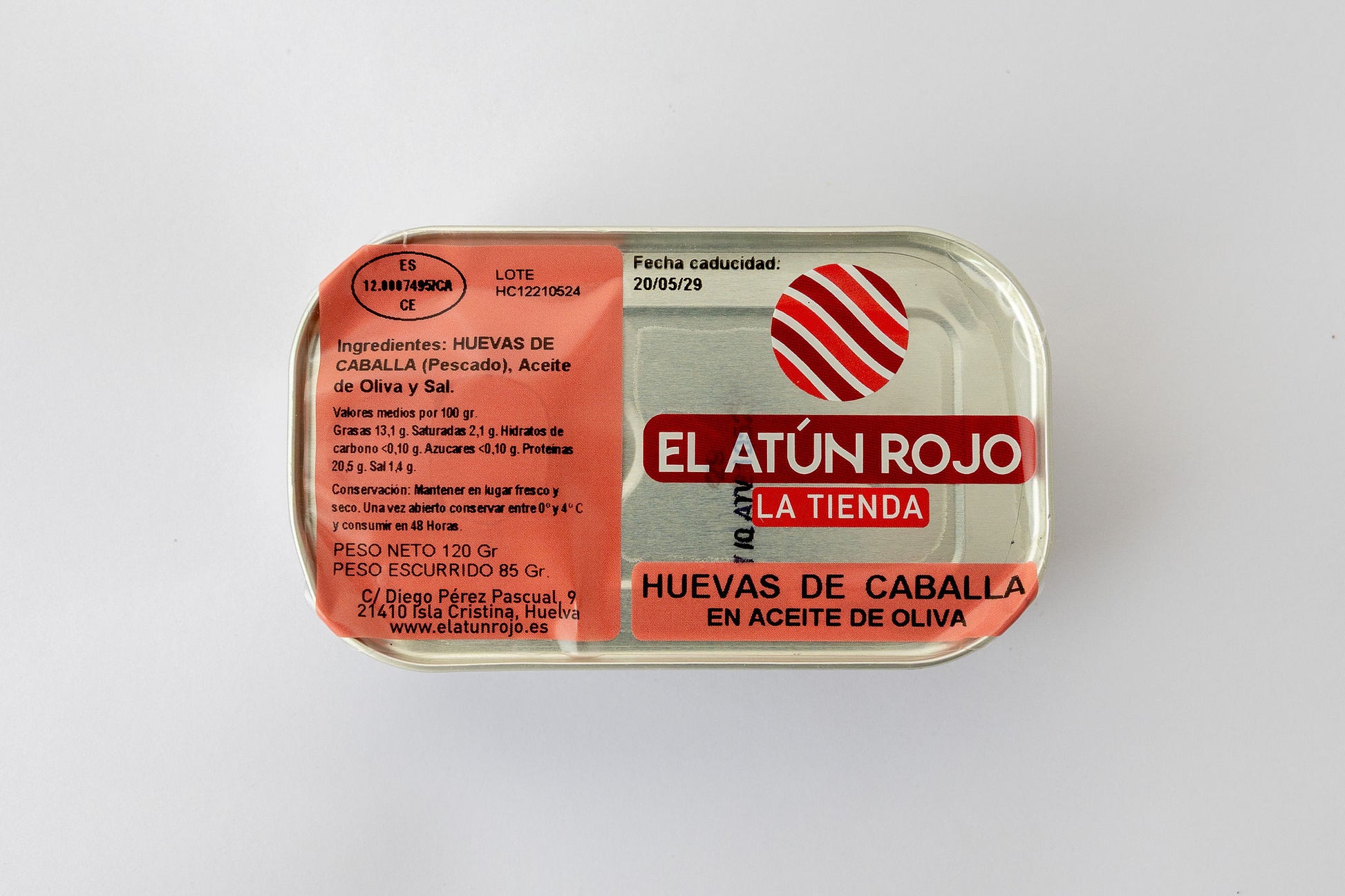 Huevas de Caballa en Aceite de Oliva - 120 g | El Atún Rojo