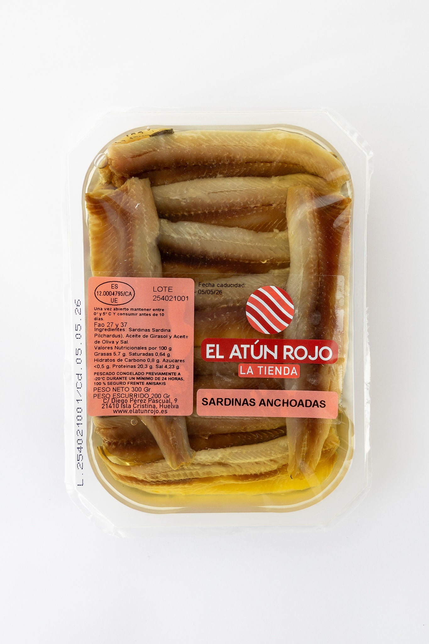 Sardinas Anchoadas en Aceite - 300 g | El Atún Rojo